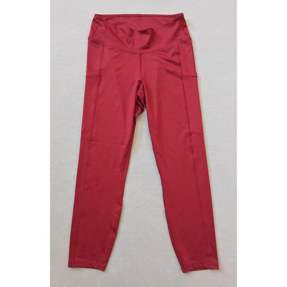 Fabletics Define PowerHold High Waisted Pocket Leggings Women's XL Red